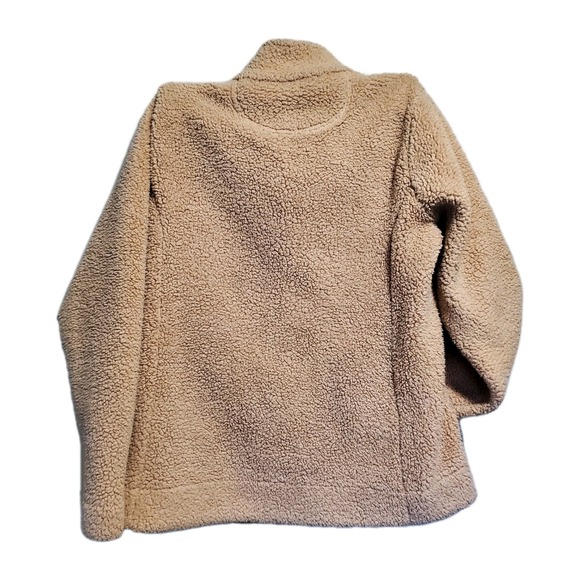 Calvin Klein Zip Up Jacket Size M Terry Cloth Feel Peach Pink Colored - Picture 2 of 6